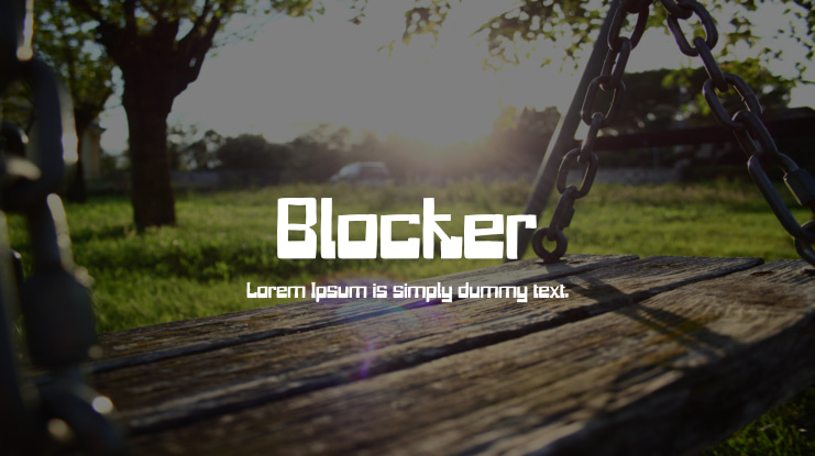 Blocker Font