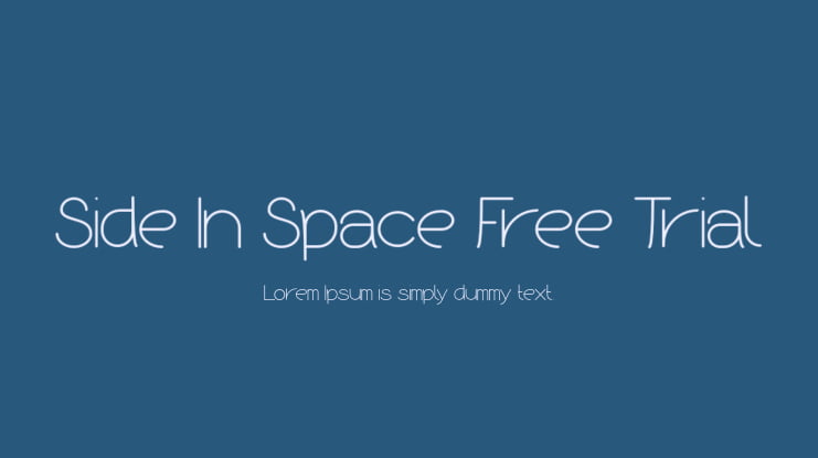Side In Space Free Trial Font
