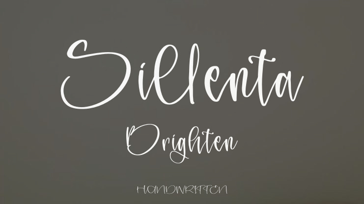 Sillenta Brighten Font