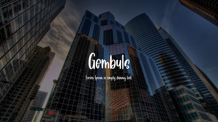 Gembuls Font