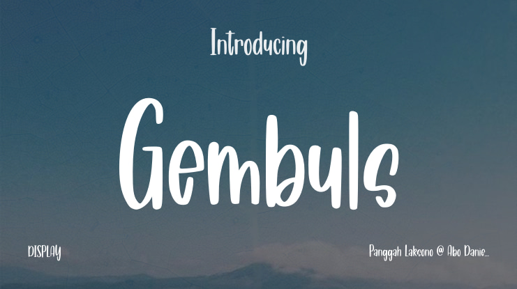 Gembuls Font