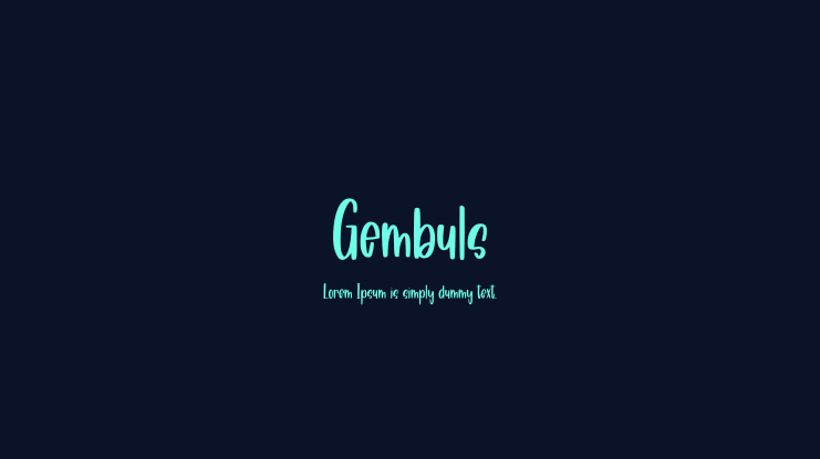 Gembuls Font