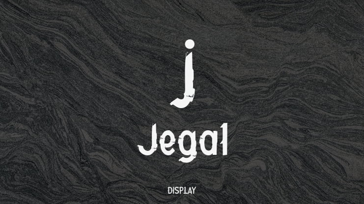 j Jegal Font