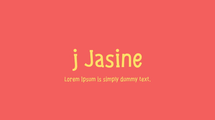 j Jasine Font