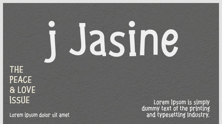 j Jasine Font