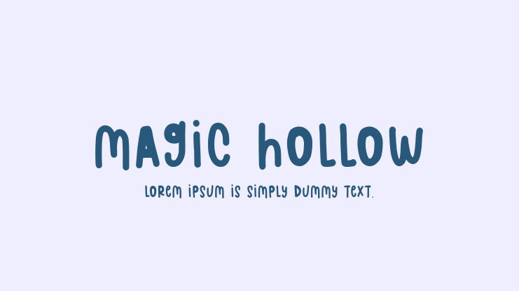 Magic Hollow Font