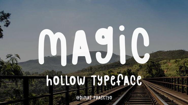 Magic Hollow Font