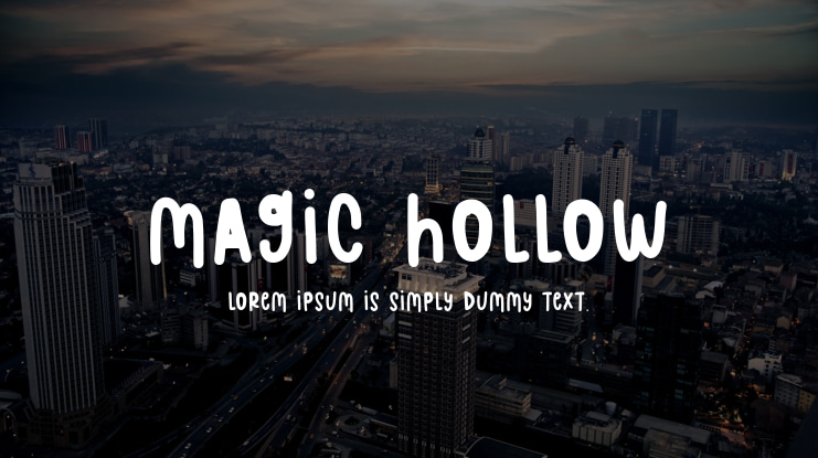Magic Hollow Font
