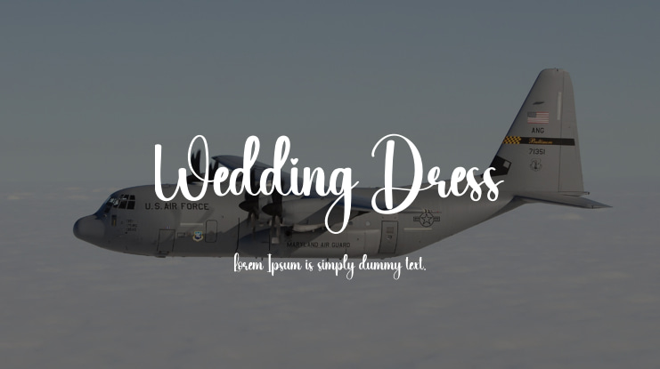 Wedding Dress Font