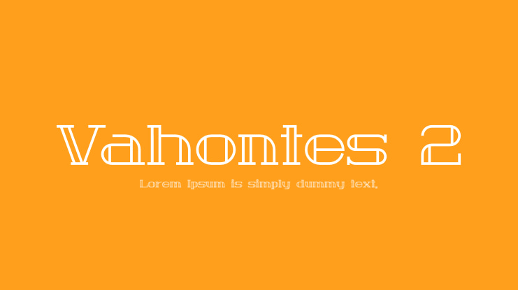 Vahontes 2 Font