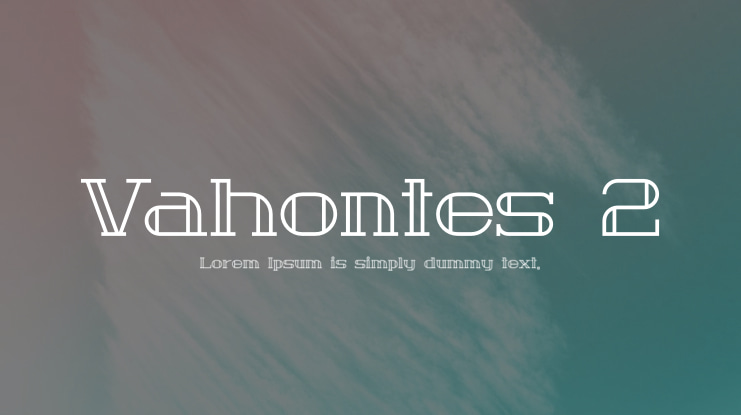 Vahontes 2 Font