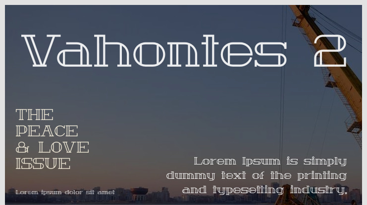 Vahontes 2 Font