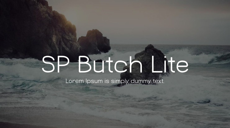 SP Butch Lite Font Family