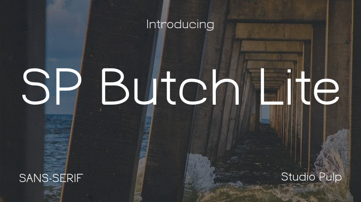 SP Butch Lite Font Family
