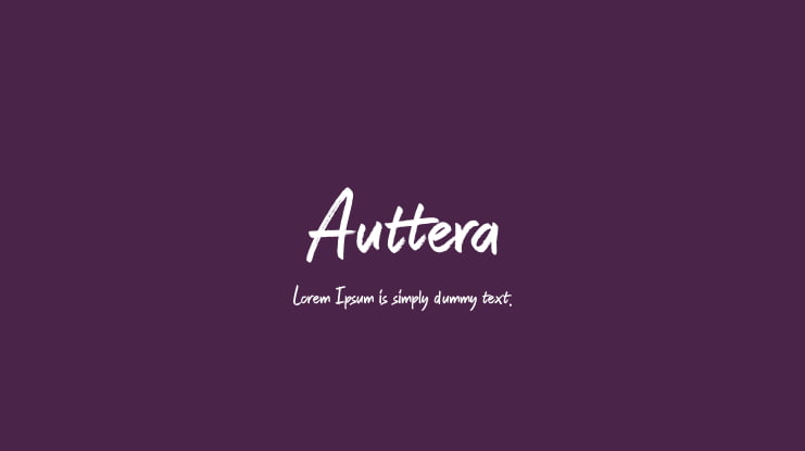Auttera Font