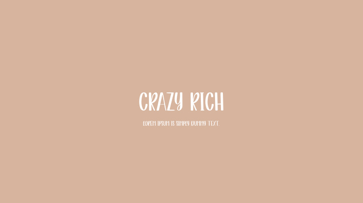Crazy Rich Font