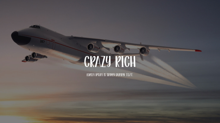 Crazy Rich Font