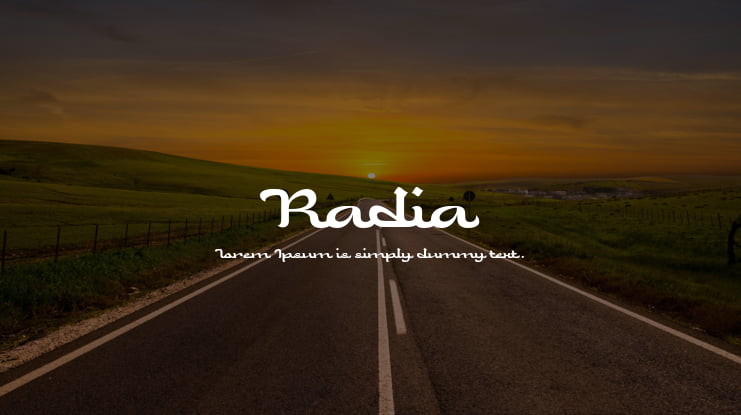 Radia Font