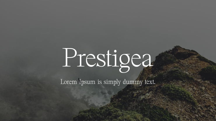 Prestigea Font Family