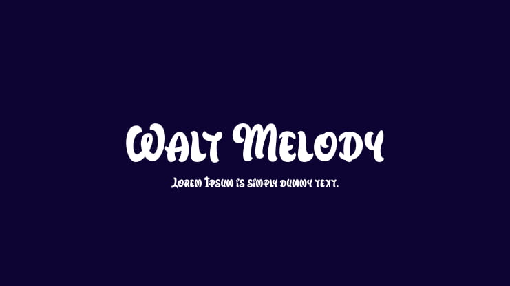 Walt Melody Font