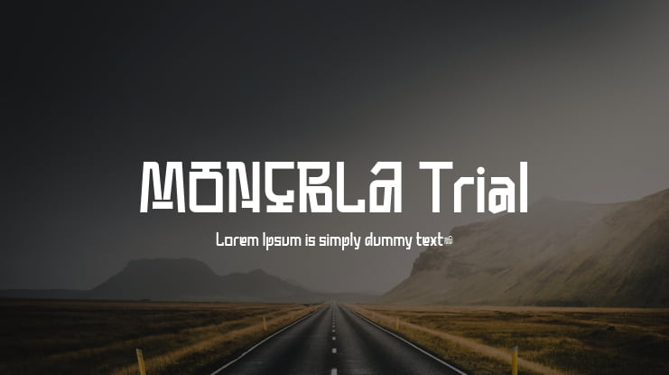 MONCBLA Trial Font
