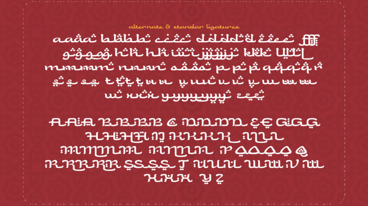 Radia - An Arabic Style Typeface Font