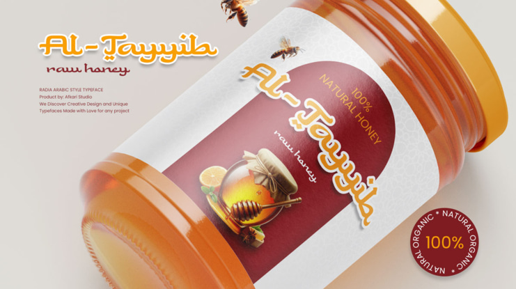 Radia - An Arabic Style Typeface Font