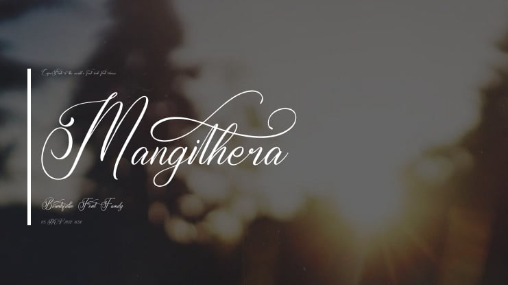 Mangithera Bountifulie Font