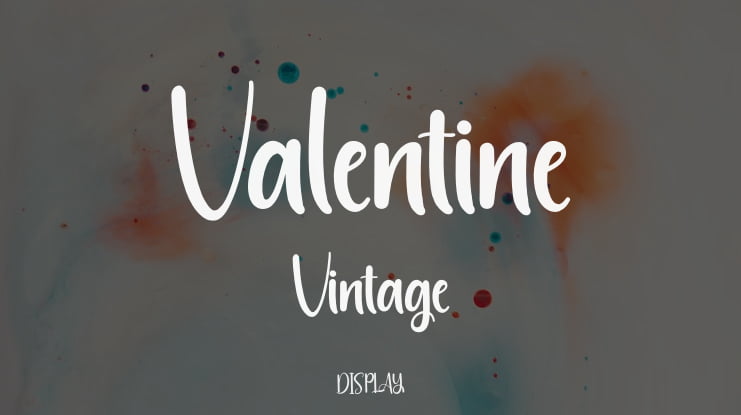 Valentine Vintage Font