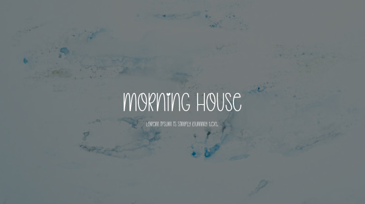 Morning House Font