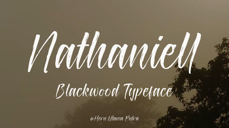 Nathaniell Blackwood Font