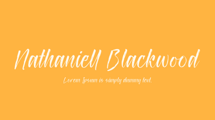 Nathaniell Blackwood Font