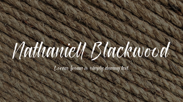 Nathaniell Blackwood Font