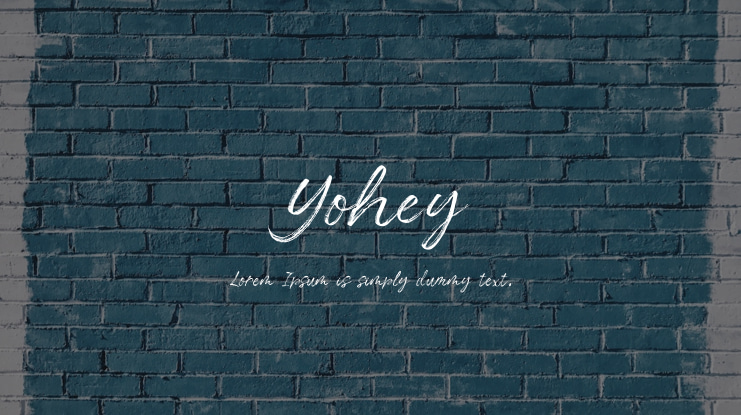 Yohey Font Family