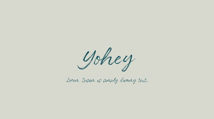 Yohey Font Family