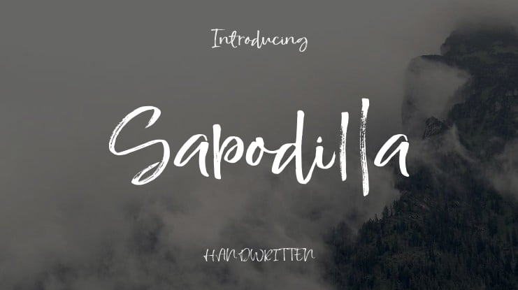 Sapodilla Font Family