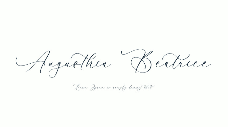 Augusthin Beatrice Font