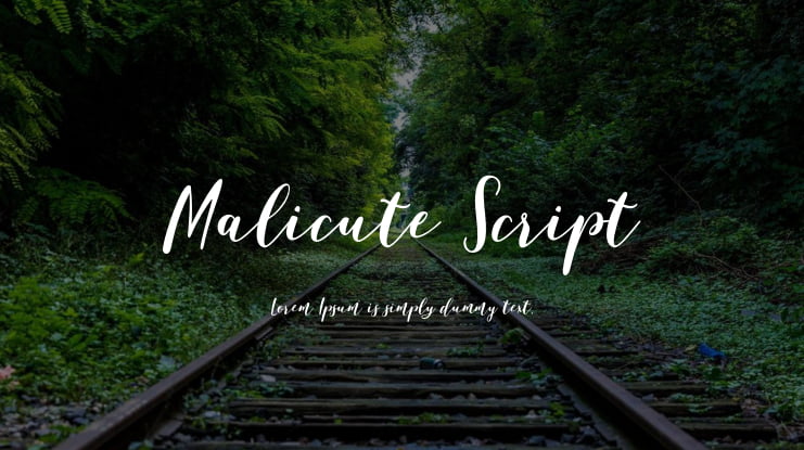 Malicute Script Font