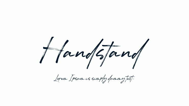 Handstand Font Family