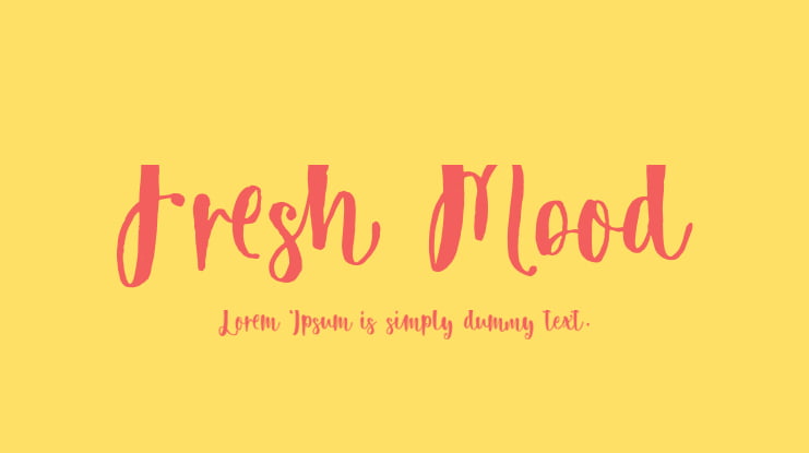 Fresh Mood Font