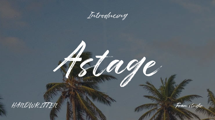Astage Font Family