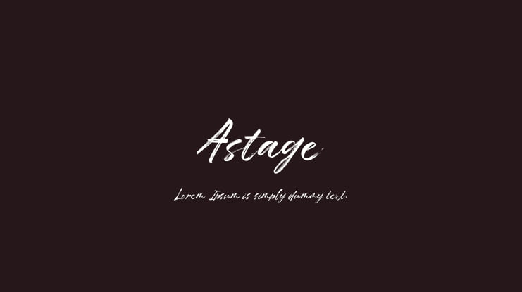 Astage Font Family