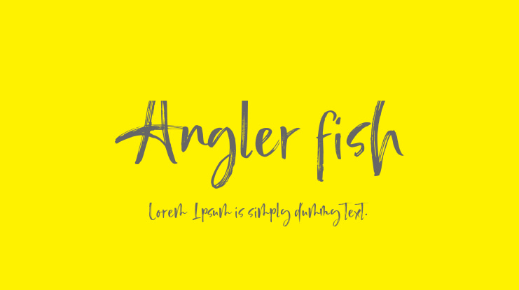 Angler fish Font Family