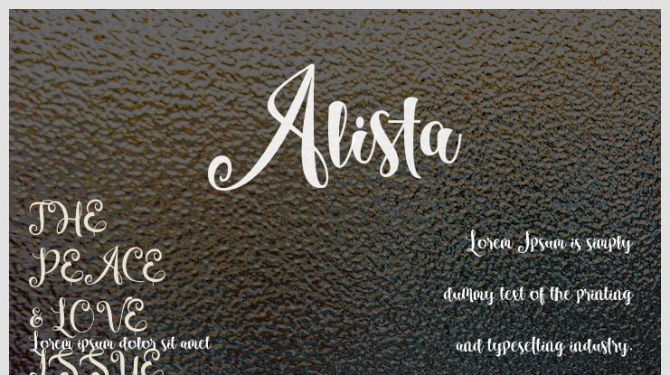 Alista Font Family