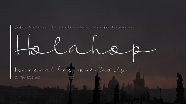 Holahop Personal Use Font