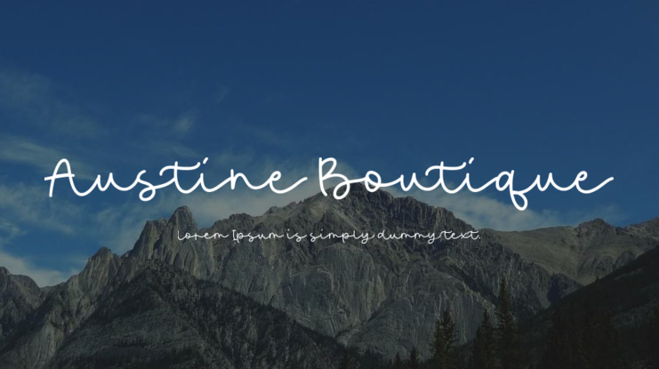 Austine Boutique Font