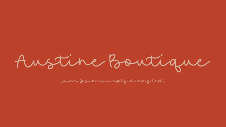 Austine Boutique Font
