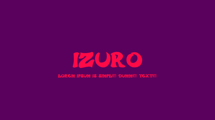 Izuro Font
