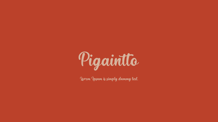 Pigaintto Font