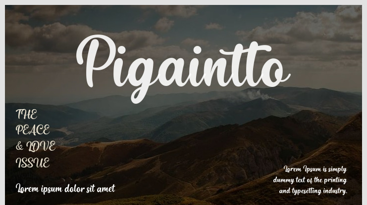 Pigaintto Font